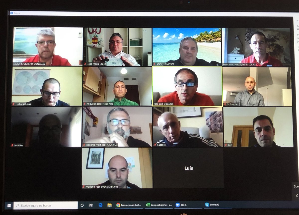 Hoy reunión con la FederaciónEspañola @FedEspLucha con <a href="/FedGallegaLucha/">Fed Gallega Lucha</a> <a href="/fmlucha/">fmlucha</a> <a href="/FalodaLucha/">FED ANDALUZA LUCHA</a> <a href="/FedBalLucha/">Lucha Olímpica Baleares</a> <a href="/FedVascaLucha/">Federación Vasca de Lucha</a> <a href="/fnlucha/">Federación Navarra de Lucha</a> como tema principal plan de contingencias #COVIDー19