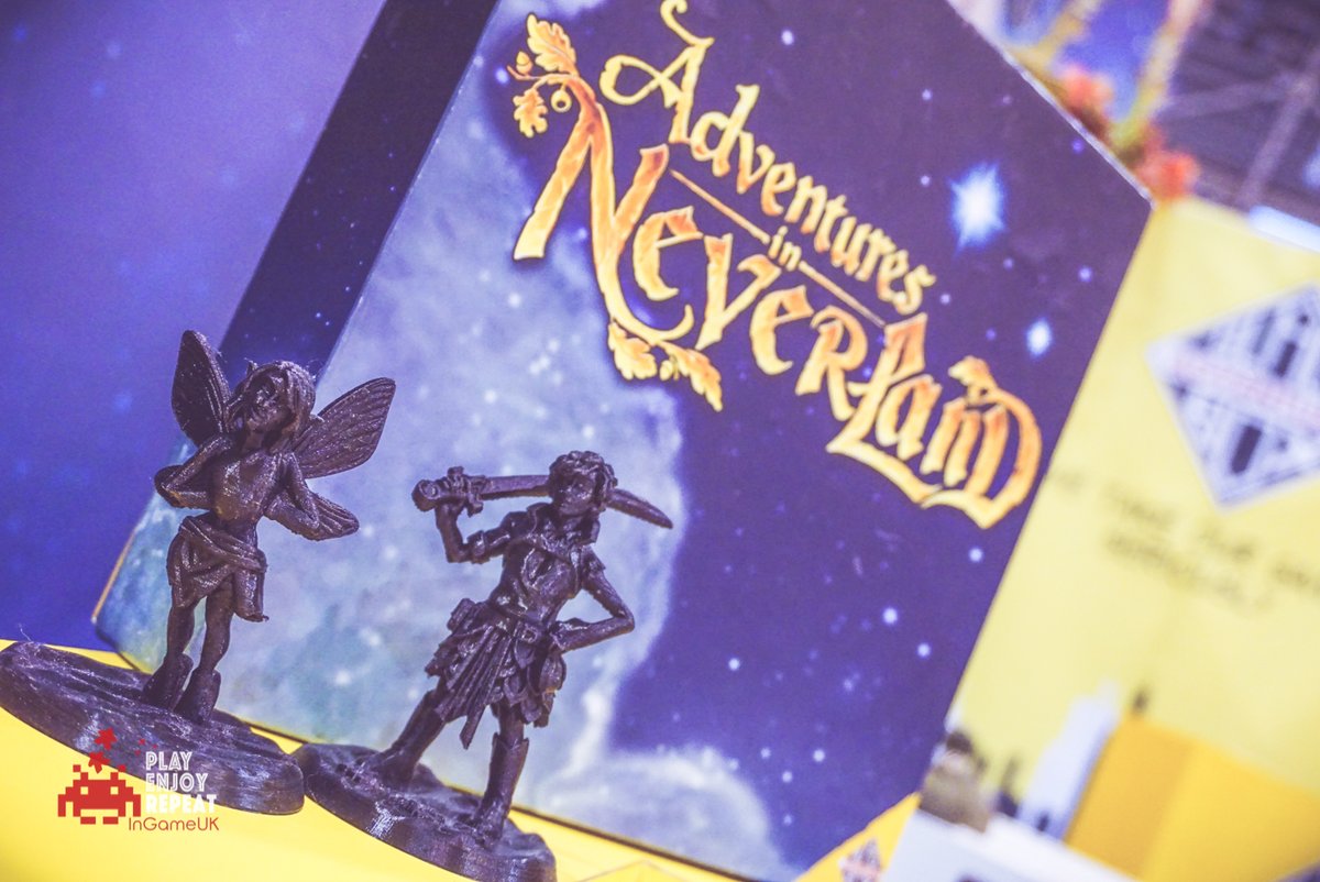 InGameUK_2097's tweet image. We had a demo of #AdventuresInNeverland from #GameDesigner Vicky @AdventuresBox #Essen2019 it goes live on Kickstarter April 28th! 😍#1WeekToGo

#BlackBoxAdventures #PeterPan #CaptainHook #TinkerBell #TigerLily #MrSmee #BoardGames #StoryTelling #JMBarrie #Neverland #BoardGameGeek