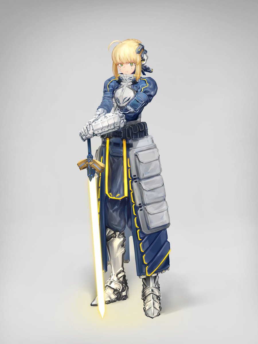 アルトリア・ペンドラゴン 「サイバーパンクなセイバー

#Fate 
#FGO 

https://t.co」|たふーのイラスト