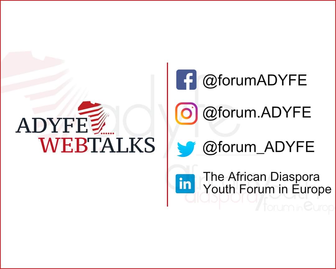 gerardinemahoro's tweet photo. Follow our #webtalk on our social networks. 
- encourage #diaspora actions &amp; engagements;
- Highlight change-makers, innovators;
- Safeguard against #Covid_19.  
For us, it is important to support Diaspora by providing them with positive solutions. #adyfe #Digital #Entrepreneur https://t.co/pzkTKI4WJd