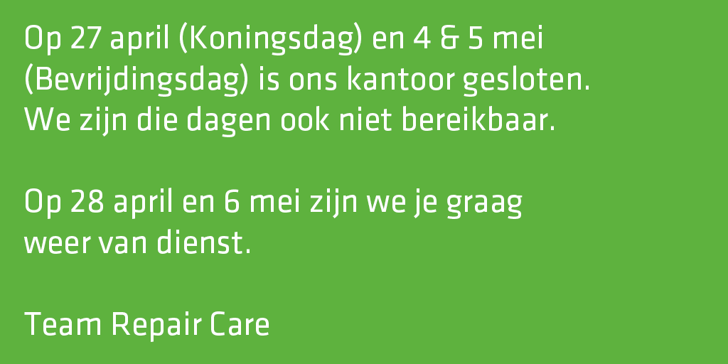 Repair Care NL tweet media