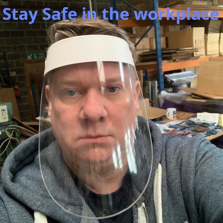 CritPackaging's tweet photo. NEW! smile safe plus - stay safe with our new protective face visors with the added bones of branding and printed warnings. Made in Sheffield, call Criterion NOW! https://t.co/rR5KH0IOqC