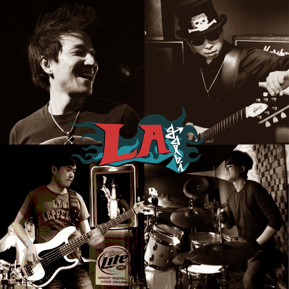 Current LA Galbi members - Sebastian W. Suh, Zackson, D1, Kobra