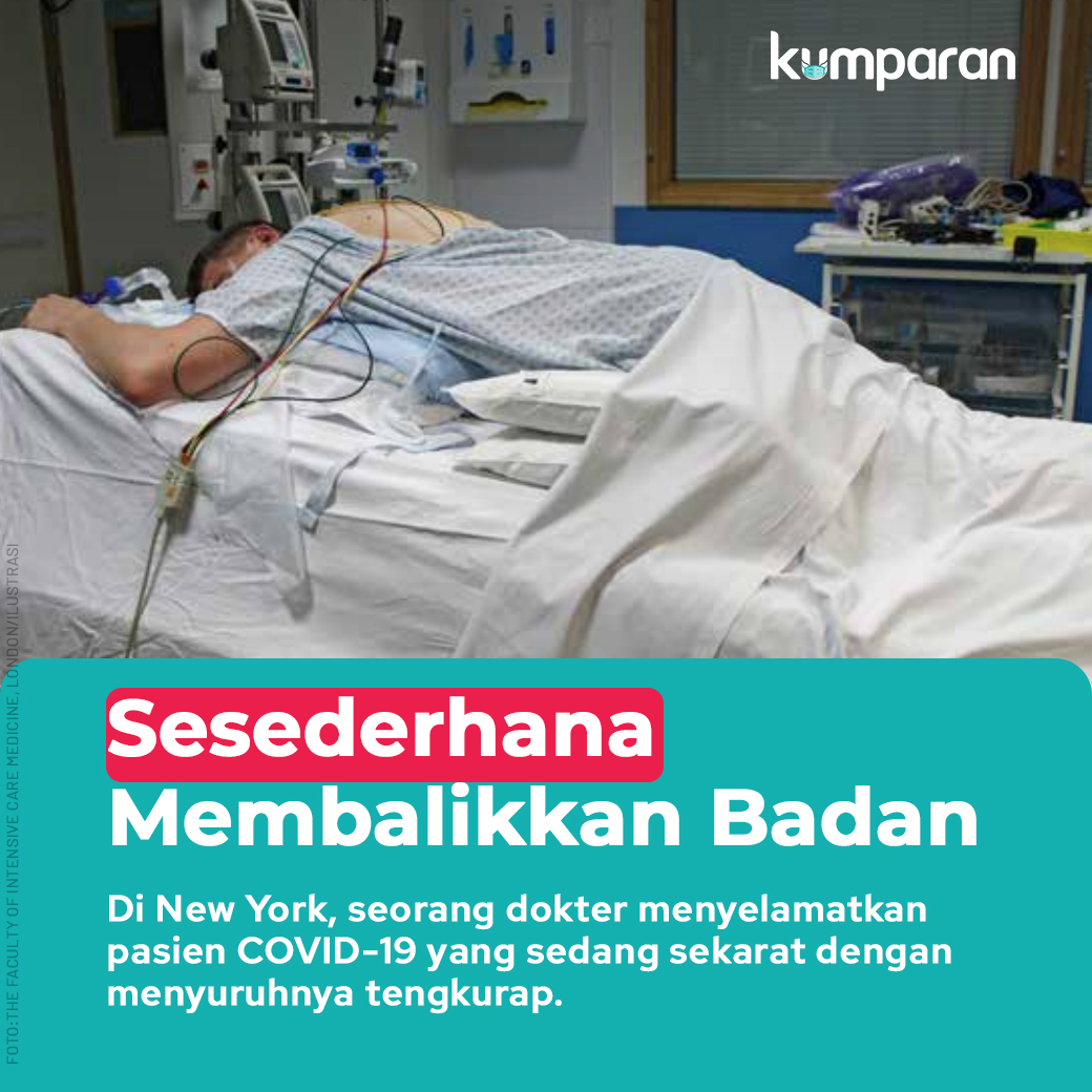 kumparan's tweet photo. Dr. Mangala Narasimhan menyarankan dokter lain untuk menempatkan pasien yang sedang sekarat dalam posisi tengkurap. Apa yang disarankan Narasimhan terbukti berhasil. Begini penjelasannya. #TopNews https://t.co/23WLA11sCr https://t.co/QGzPkHXwmd