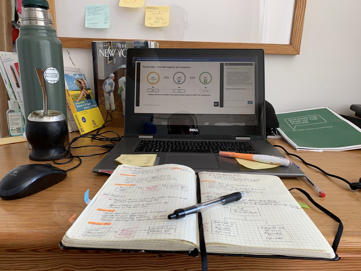 adifioreOK's tweet photo. Very excited to join the first virtual #SAPNOW from the comfort of my home and enjoying my mate-tee while getting insights from the Automated Tax Functions offered by @SAPFinance https://t.co/nb9vFJZaus