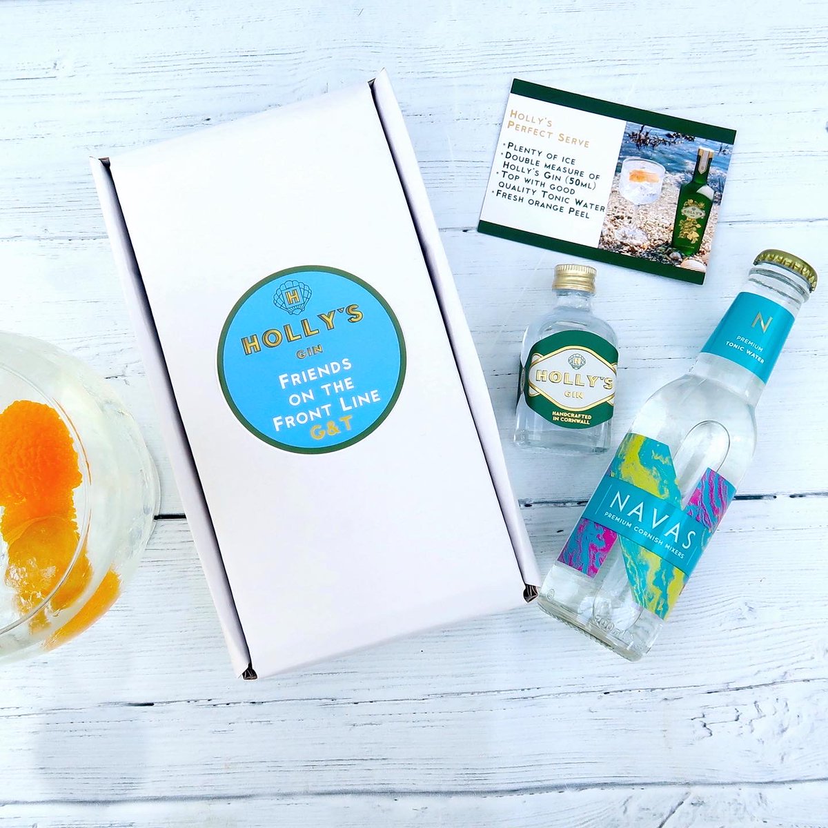 Send a Frontline Worker a well-deserved Cornish G&amp;T!🍸

Holly will handwrite a gift note to them too (add your gift message when ordering) bit.ly/2zbula4

✨10% of each sale will go to the Royal Cornwall Hospitals Trust Covid-19 Fund. #HollysFriendsOnTheFrontline