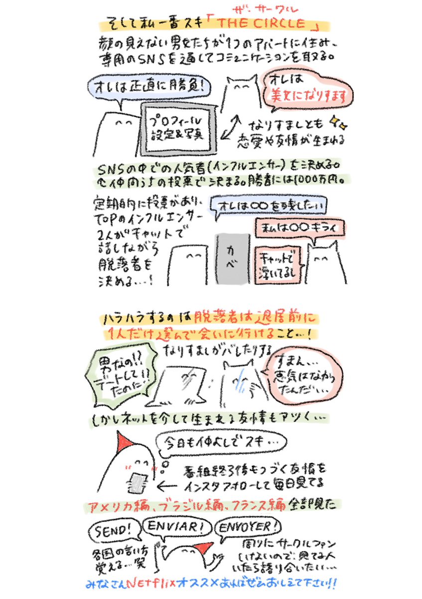 Netflixおすすめ番組
皆のおすすめ求む…! 