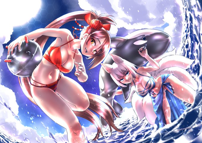 #あったかくなってきたから水着絵貼ろうぜ
おかのした 