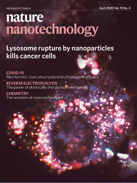 NatureNano's tweet photo. Read our April issue @  https://t.co/DsDlfQ1bF9 with nanoparticles killing cancer cells, chemistry under nanoconfinement, an editorial on the race against COVID-19 and much more... https://t.co/yeTLVbiUyt