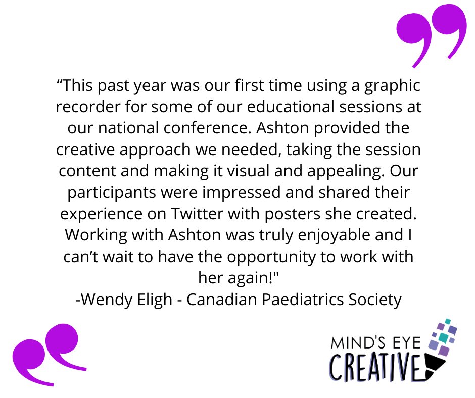 Thanks Wendy! 💜

#graphicrecording #creativeapproach #Twittershares #appealingvisuals #mindseyecreative