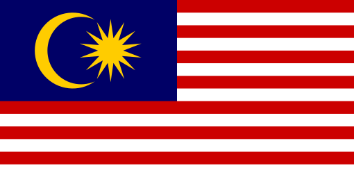 Malaysia. 6.5/10. Adopted in 1950. The stripes represent the equal status of the 13 member states and federal territories. The 14 star points represent unity. The crescent represents Islam; blue symbolises the unity of the people. Yellow is the royal colour of the Malay rulers.