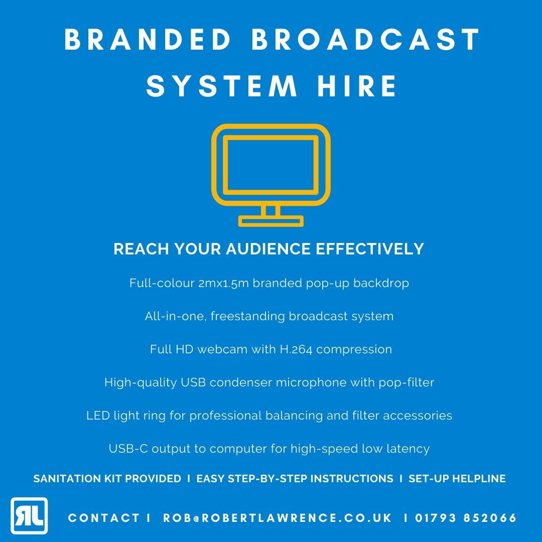 #VirtualEvents are something we've always provided for clients. 
Our Branded Broadcast System Hire offers a unique and safe platform for businesses to communicate their message effectively. 
ow.ly/O00R50zjX3N
#livestream #virtualevents #covid19 #eventsolutions #eventprofs