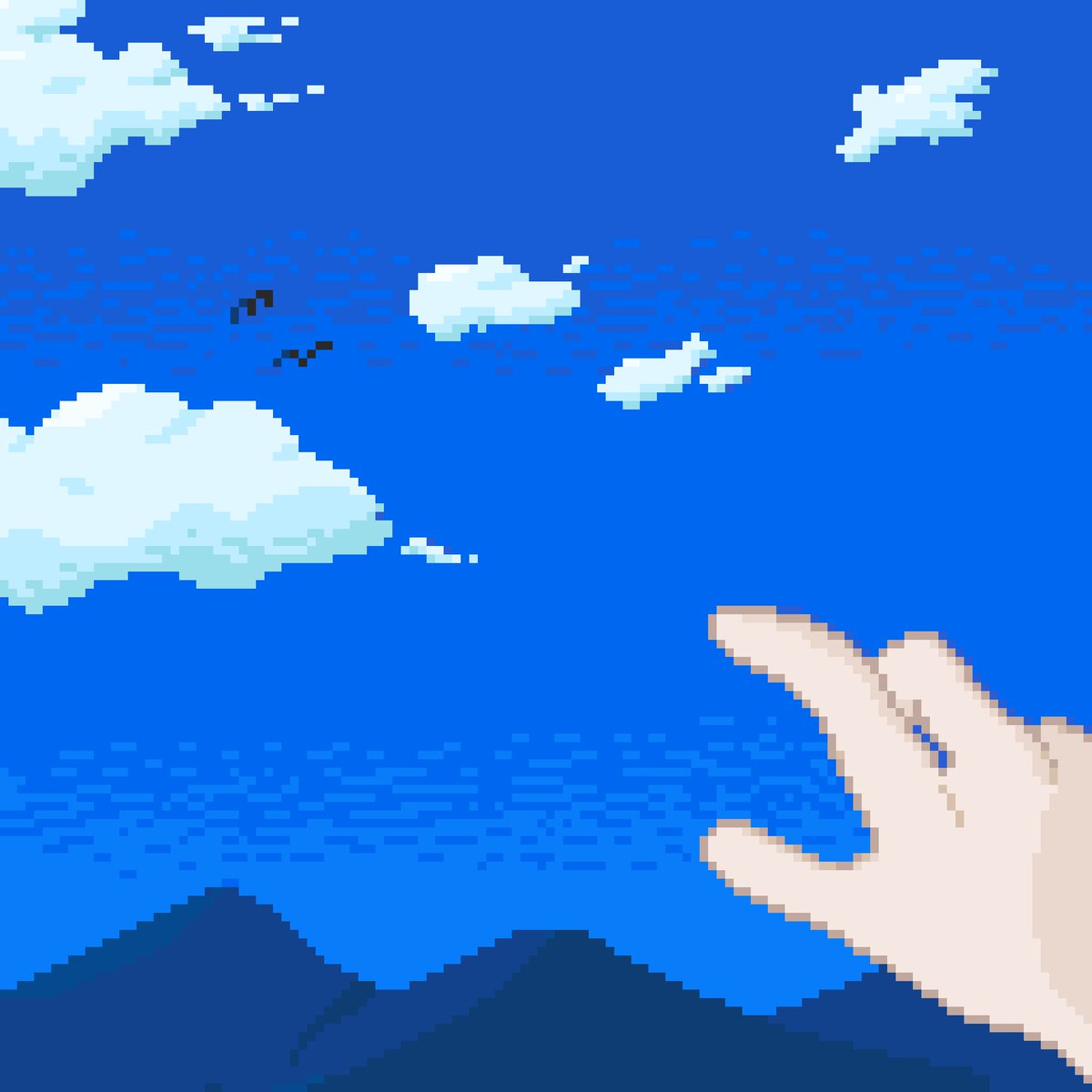 ひよこ日和 Pa Twitter 空を追い求めて ドット絵 Pixelart Dotpict