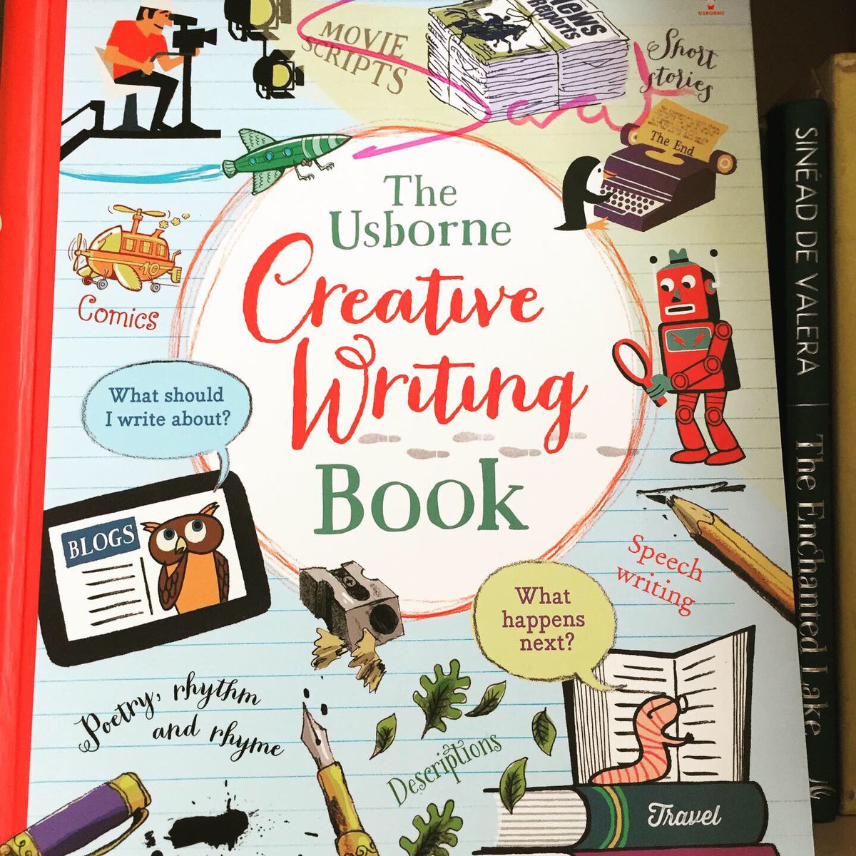 I really miss browsing in bookshops. Luckily I have lots of books at home inc dozens on creative writing. Here is a thread of some of my top recommendations for children and teens. Buy local!  @ravenbooks  @HalfwayUpBooks  @gutterbookshop  @DubrayBooks Back 1pm for   #CreativeBursts