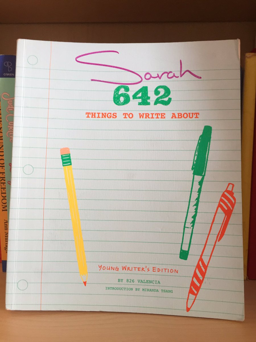 If I had to pick one book for really keen writers of age 9/10+ it would be this one - packed with brilliant story prompts - I use it a lot with my writing clubs. By  @826valencia - I can’t recommend it highly enough.  #WritewithSarah  #CreativeBursts