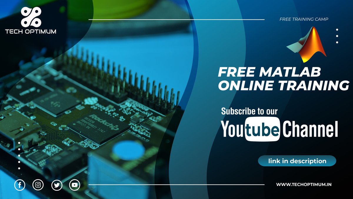 TechOptimum1's tweet image. 𝙎𝙪𝙗𝙨𝙘𝙧𝙞𝙗𝙚 𝙤𝙪𝙧 𝙘𝙝𝙖𝙣𝙣𝙚𝙡 𝙣𝙤𝙬🔴: youtube.com/channel/UCzdTZ…

𝗧𝗿𝗮𝗶𝗻𝗶𝗻𝗴 𝘀𝘁𝗮𝗿𝘁𝘀 𝗼𝗻 𝟬𝟭-𝗠𝗮𝘆-𝟮𝟬𝟮𝟬! 👍
𝑾𝒆 𝒂𝒓𝒆 𝒐𝒓𝒈𝒂𝒏𝒊𝒛𝒊𝒏𝒈 𝑭𝒓𝒆𝒆 𝑶𝒏𝒍𝒊𝒏𝒆 𝑴𝒂𝒕𝒍𝒂𝒃 𝑻𝒓𝒂𝒊𝒏𝒊𝒏𝒈 𝒐𝒏 𝒐𝒖𝒓 𝒀𝒐𝒖𝑻𝒖𝒃𝒆 𝑪𝒉𝒂𝒏𝒏𝒆𝒍!