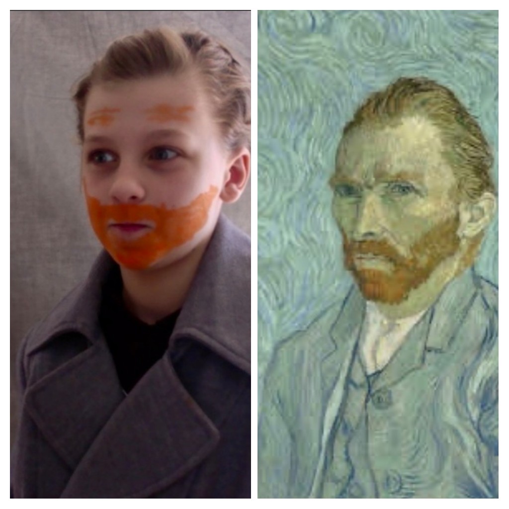 Another great recreation. This time Van Gogh's famous Self-portrait recreated by Benjamin from 7KCA <a href="/GettyMuseum/">Getty</a> <a href="/TrinityHighMcr/">Trinity High</a>