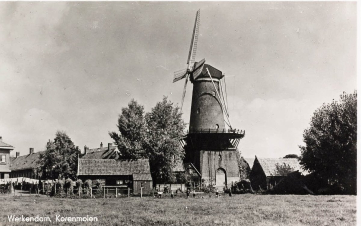 TheodeRooij85's tweet photo. Gisteren was het 75 jr. geleden dat het dorpsgezicht van Werkendam nog werd gedomineerd door korenmolen "Ken U Zelve" Elk jaar op deze datum moet ik er aan denken. Ook hoe mij als kind het ooggetuigenverslag van opblazen is verteld door molenaar Jan vd Meijden #oorlog #werkendam https://t.co/cdOvyXO8u7