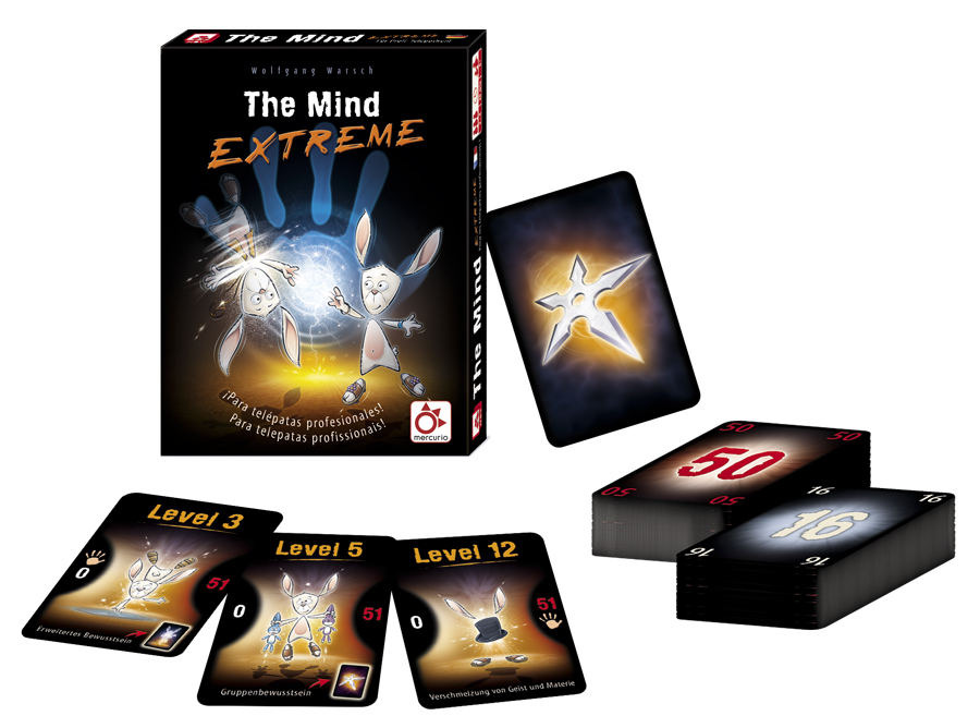 Mercurio_Juegos's tweet photo. Fanáticos de #TheMind, ¡muy pronto llegará #TheMindExtreme! Misma experiencia pero ahora con dos montones de descartes, ¡ascendente y descendente! Y ¿sabes qué en algunos niveles se juega a ciegas? ¡Muchas ganas de jugarlo! ;) # YoMeQuedoEnCasaJugandoConMercurio https://t.co/VpGipBwaP5