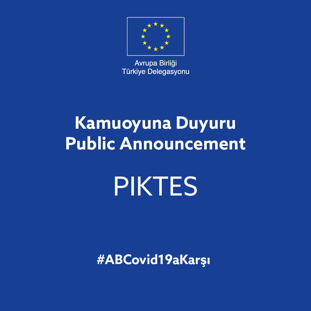 KAMUOYUNA DUYURU: 

AB Delegasyonu, Milli Eğitim Bakanlığı'nın PİKTES öğretmenlerinin maaş ödemelerine devam edebileceğini teyit etmiştir. 

Okulların şimdilik Nisan ayı sonuna kadar kapalı kalacağını yönündeki açıklamaları kayda geçirdik. <a href="/piktesogretmen/">#PIKTES ÖĞRETMENLERİ 🇹🇷🇪🇺</a>