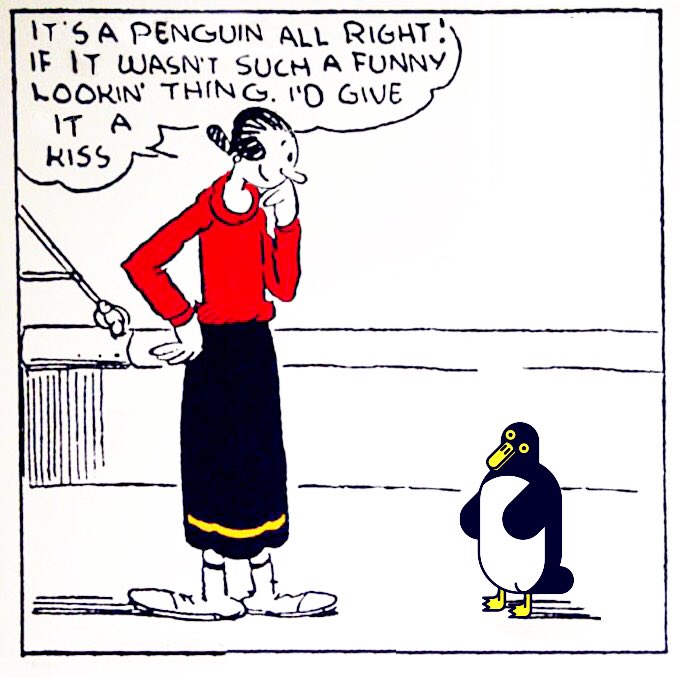 Stukuls's tweet photo. Olive Oyl my Goyl!!!
Social distancing in the Funny Pages
#oliveoyl #popeye #comics #cartoon #cartoons #comics #segar #funny #funnylooking #kiss #xoxo #truelove #love #socialdistance #funnypages #covid19 #corona #virus #quarantine #oyl #goyl #penguins https://t.co/TbiaQTTWP7