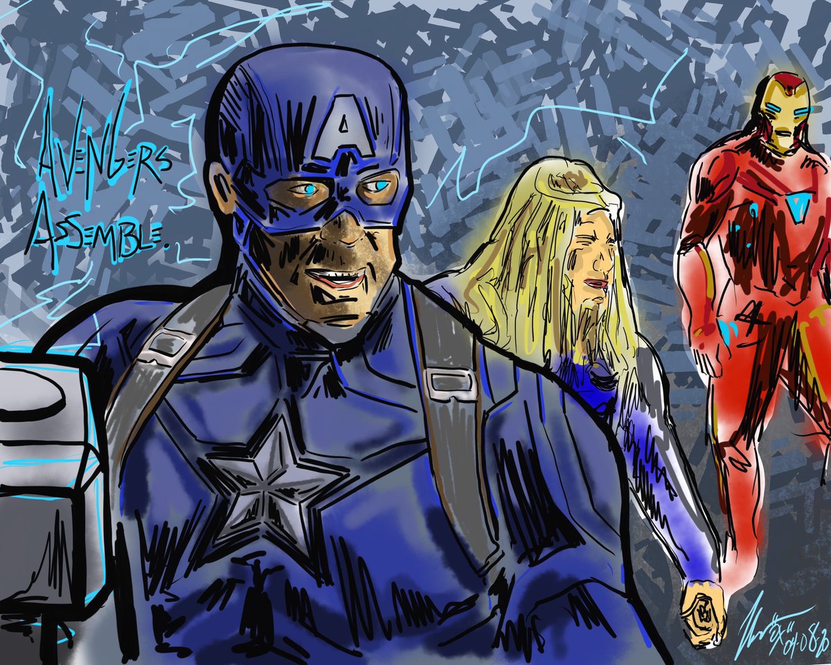  #AvengersAssemble I finally got around to doing this one. Wild to see how my progression has come in these pieces: