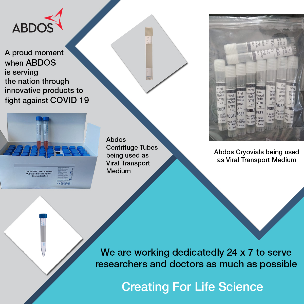 AbdosLabtech's tweet image. ABDOS dedication to serve the nation is Always on Top. Here is another example with the best quality products ABDOS is helping our soldiers against COVID 19 ( researchers and Doctors) to fight COViD 19.

#covid19testing #covid19 #creatingforlifescience #lifesciences #lifescience