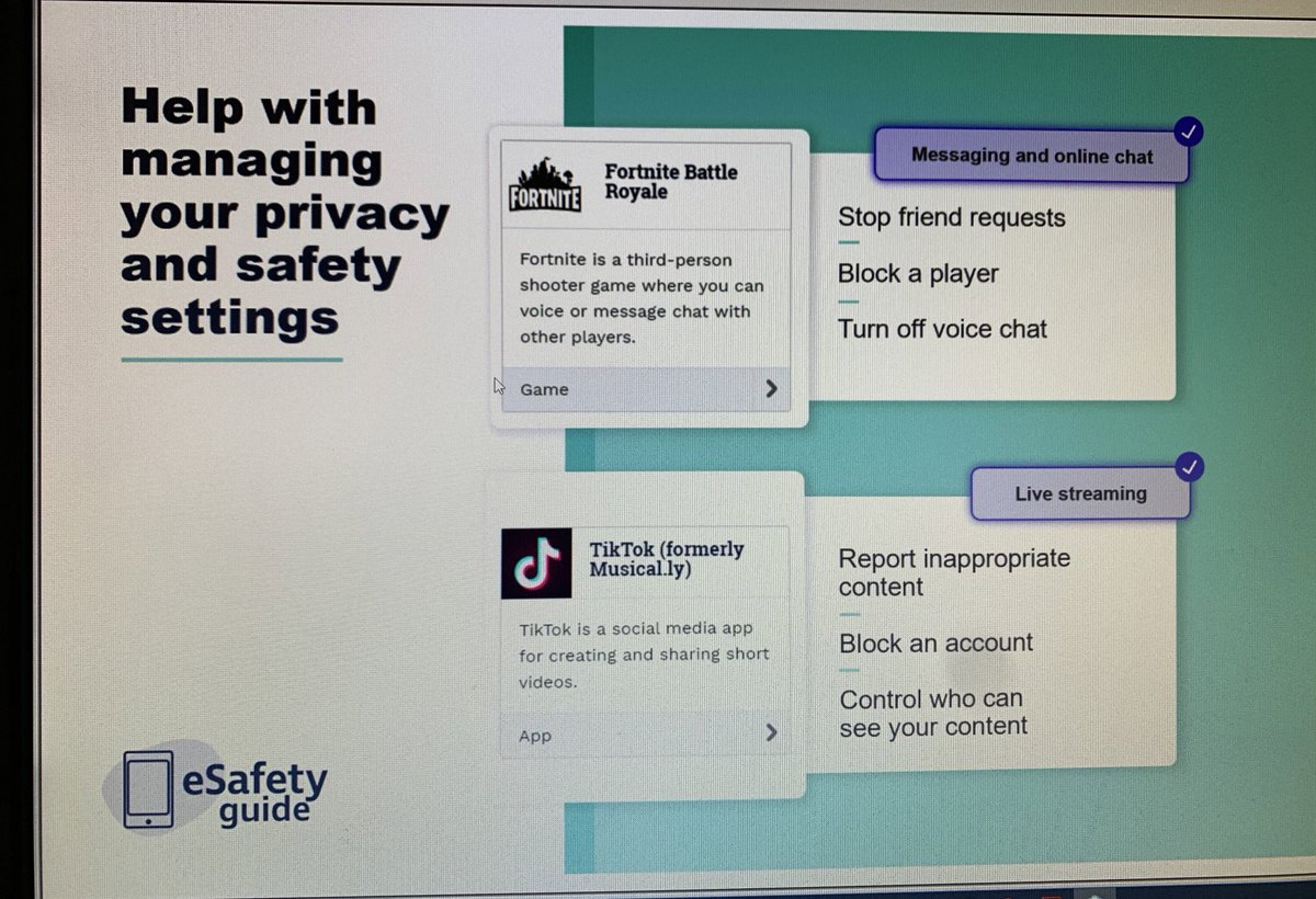 Lots of  #OnlineSafety issues that our kids could be faced with. Visit the eSafety guide from  @eSafetyOffice for key issues & how to address them for each app  https://www.esafety.gov.au/key-issues/esafety-guide