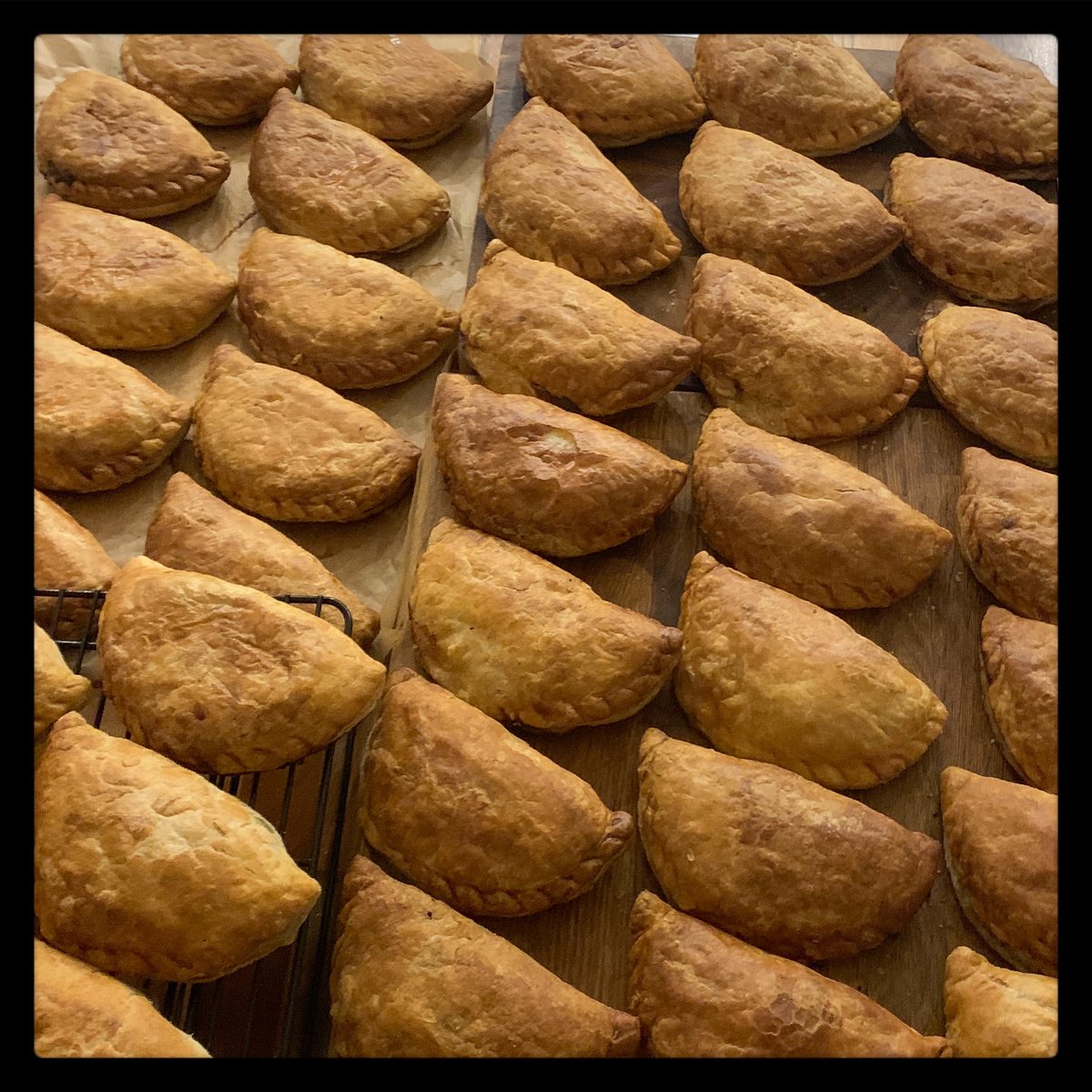 60 warm <a href="/phatpastyco/">phat pasty co</a> pasties just delivered with lunch parcels to the #NHSheroes at St Richards hospital #Chichester. #StaySafe