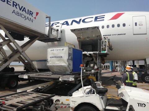 AirFranceCI's tweet photo. La mobilisation de nos équipes en Afrique de l’Ouest a permis, cette semaine, non seulement à 1000 passagers de rentrer chez eux mais aussi d’acheminer du matériel médical et de soutenir l’économie locale grâce à des vols cargo. #NoussommesAirFrance et fiers de l’être. #staysafe https://t.co/qGP3LNM4XL