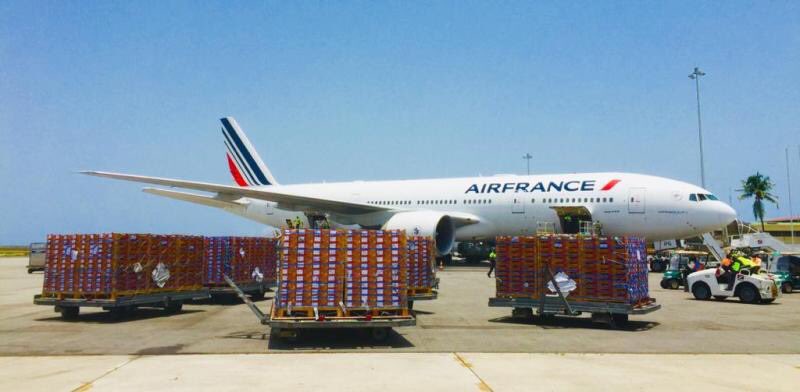 AirFranceCI's tweet photo. La mobilisation de nos équipes en Afrique de l’Ouest a permis, cette semaine, non seulement à 1000 passagers de rentrer chez eux mais aussi d’acheminer du matériel médical et de soutenir l’économie locale grâce à des vols cargo. #NoussommesAirFrance et fiers de l’être. #staysafe https://t.co/qGP3LNM4XL
