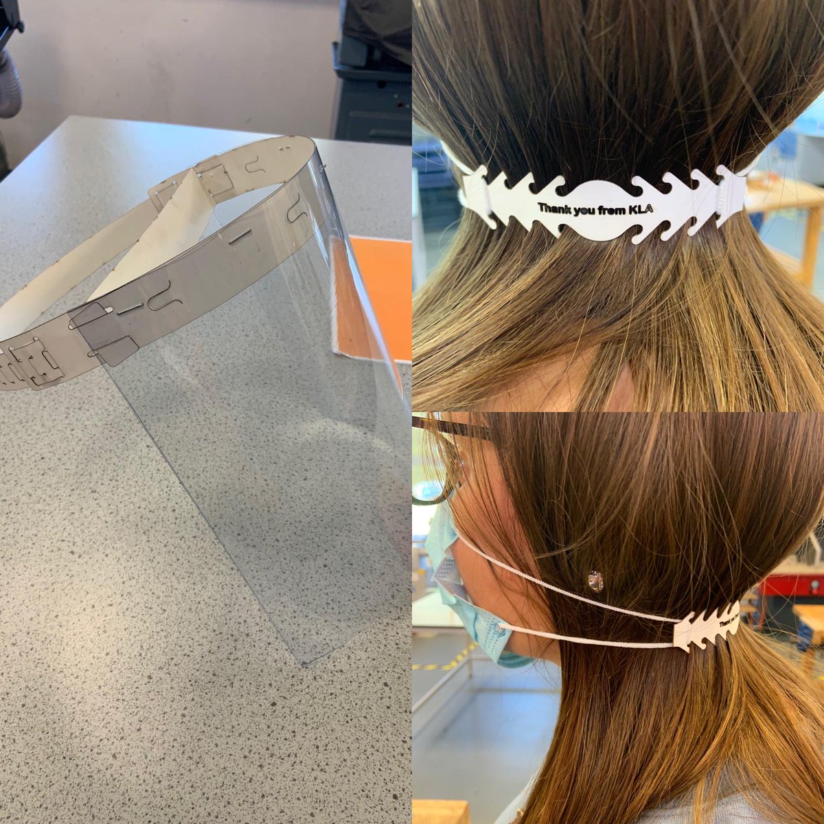 klAcademy's tweet photo. KLA Technology Department have been experimenting with some disposable PPE. We are happy to send them out to anyone who may need them, please contact us via twitter for more info.
We have also had a go at making some ear relievers. https://t.co/nFGU3f5fQ5