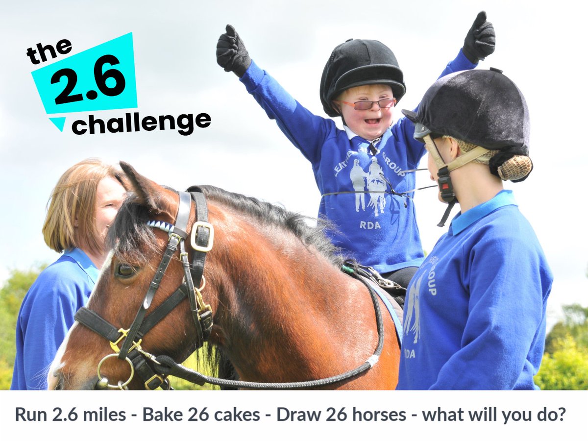 We are taking part in the 2.6 challenge. Join us this Sunday to raise money for the RDA Emergency Fund Appeal – what will you do? #twopointsixchallenge justgiving.com/campaign/rdaco…