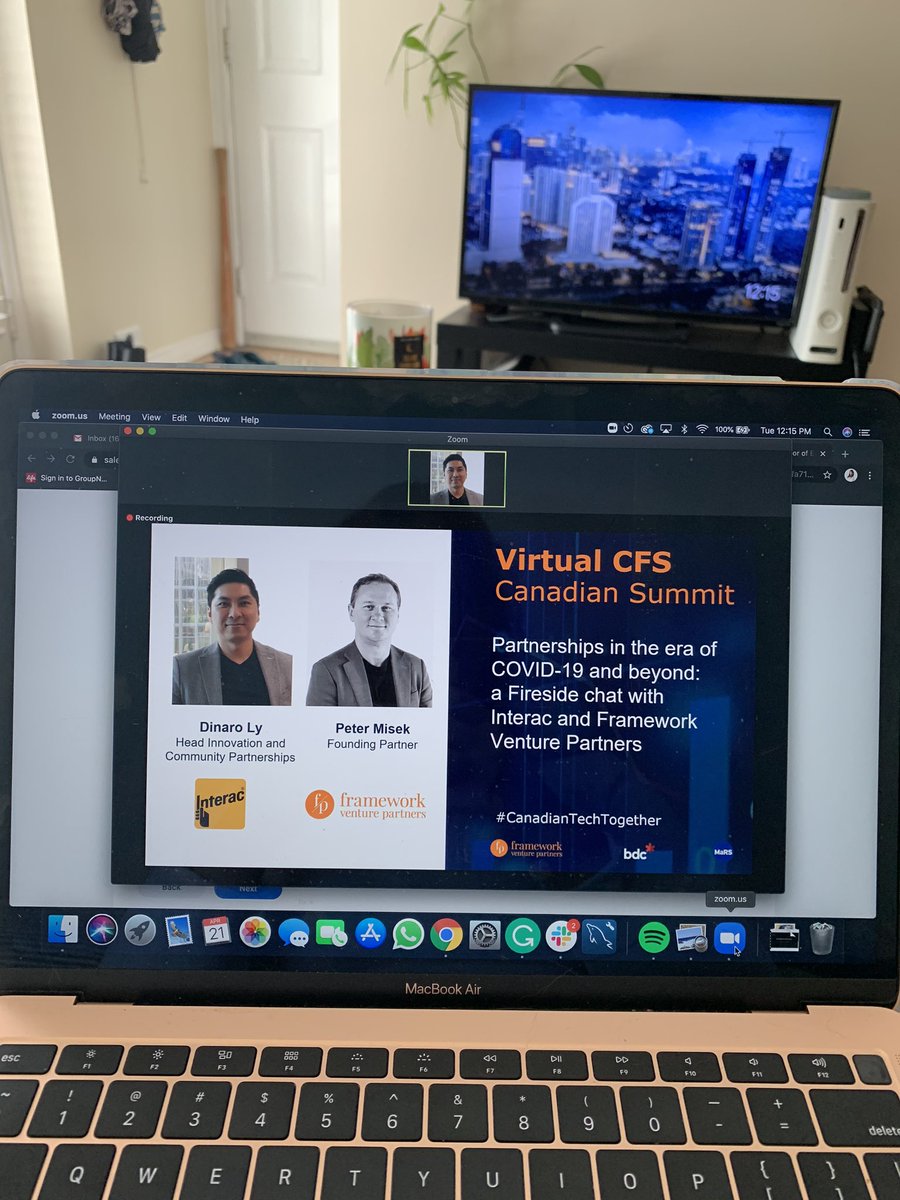 Spending my next 3 days at the Virtual Canadian FinTech Summit listening to my peers in market. It’s awesome to see the whole #FinTech community come together for this. #CanadianTechTogether