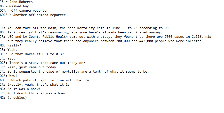 Here& #39;s the text of the exchange