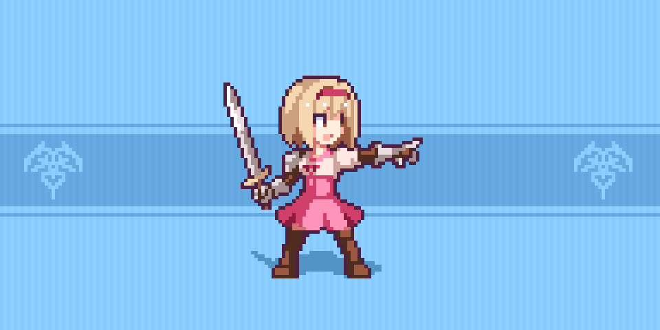 Djeeta (Granblue Fantasy) The cooler Danchou. #pixelart #art