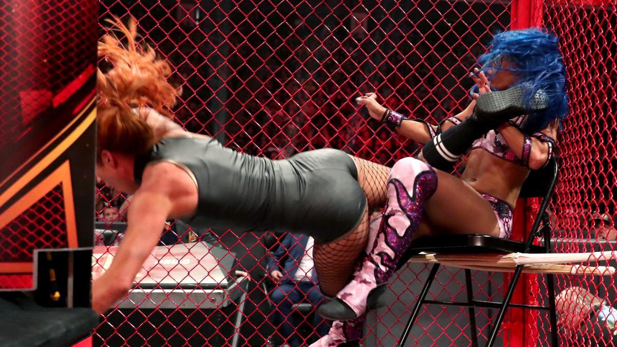 • Becky Lynch vs. Sasha Banks / Hell in a cell.Un duel physique et brutal aux spots très bien gérés. Les performances quasi parfaites viennent clore une excellente rivalité qui a solidifié le règne de Becky Lynch. C’est un match incroyable.