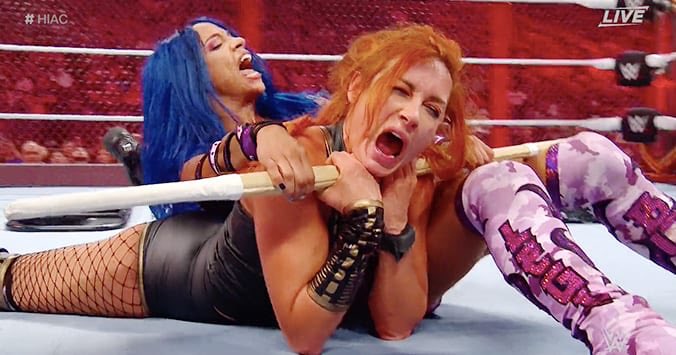 • Becky Lynch vs. Sasha Banks / Hell in a cell.Un duel physique et brutal aux spots très bien gérés. Les performances quasi parfaites viennent clore une excellente rivalité qui a solidifié le règne de Becky Lynch. C’est un match incroyable.