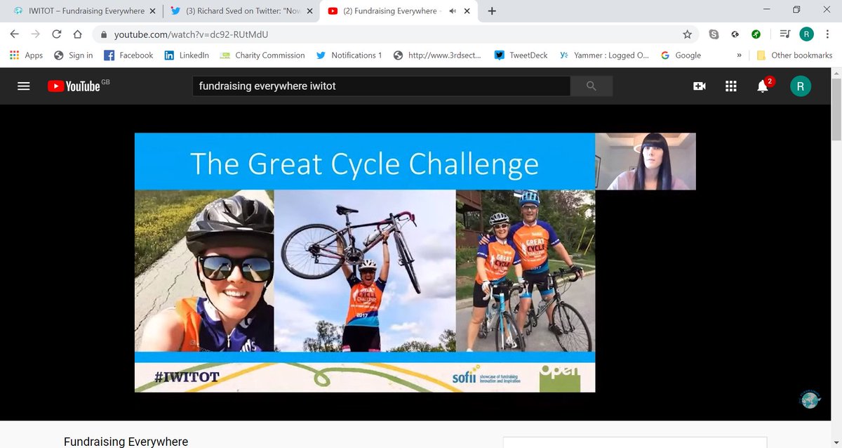 Now  @erins_eats on The Great Cycle Challenge.Example of a virtual event, but has been so for years. Choose your challenge, get on yr bike.No barrier to entry. Cause highlighted, not charity. Track yr miles on the app.Website simple & easy to use.Great results. #IWITOT
