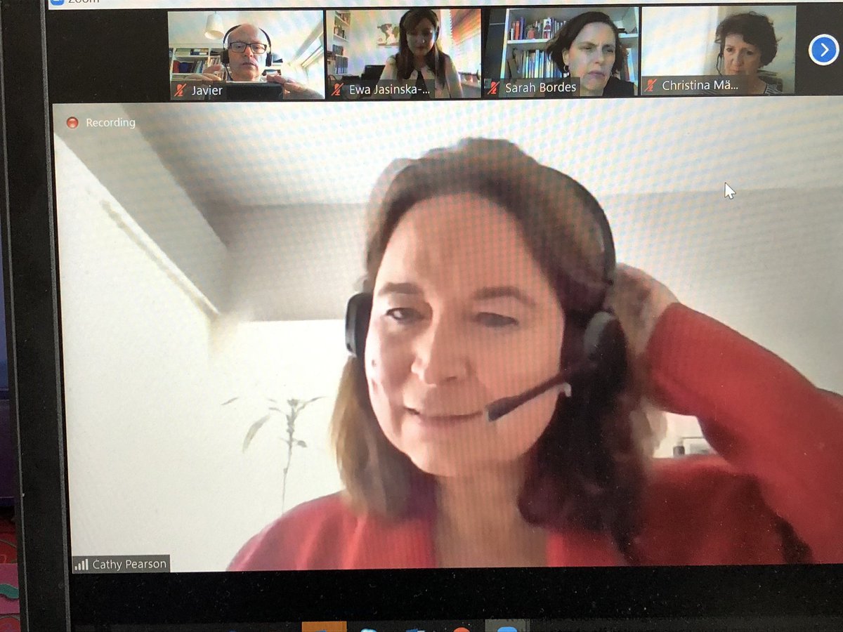 jhsaseta's tweet photo. A great experience this afternoon with universities &amp; students in a mock conference organised by @EUInterpreters. Thanks to the students, the trainers, the interpreters &amp; the #1nt training support team @CathyPe1971 https://t.co/Cpt057SRwm