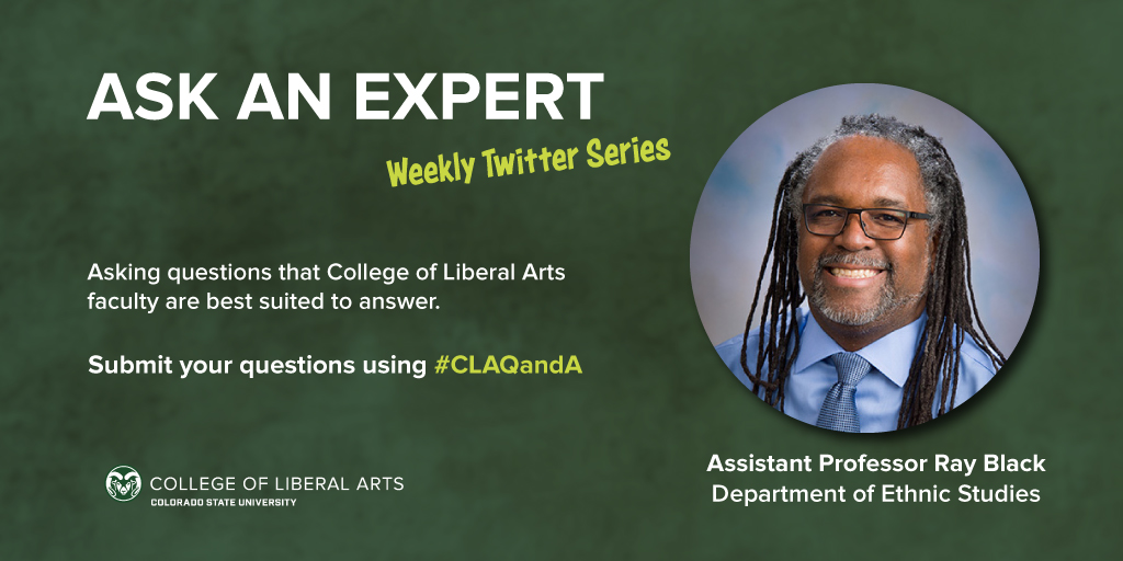 Every Tuesday and Thursday, we will be sharing our faculty's take on questions surrounding  #COVID19 and other current events in a new "Ask an Expert" series.To launch this series, we asked Ethnic Studies Scholar Dr. Ray Black about COVID-19 and African American communities. 