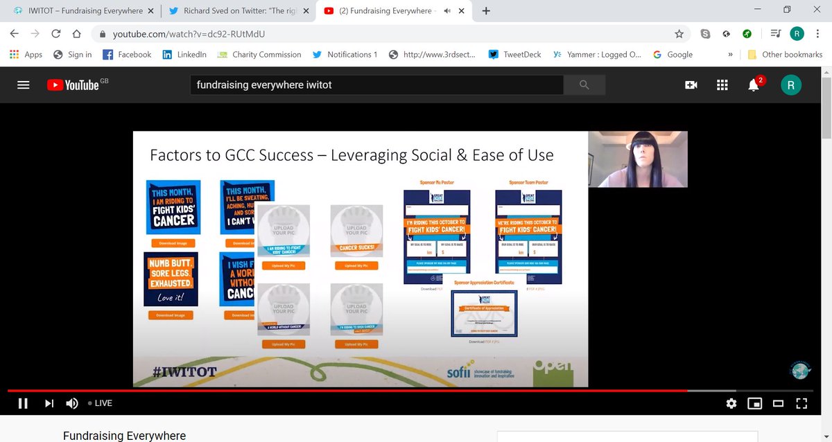 Fundraisers have built a great community. Lots of collateral available for participants to use even before sign up, like email signatures. Excellent support to turn riders into fundraisers.Keep message clear & technology simple. Let the cause, not the charity, shine. #IWITOT