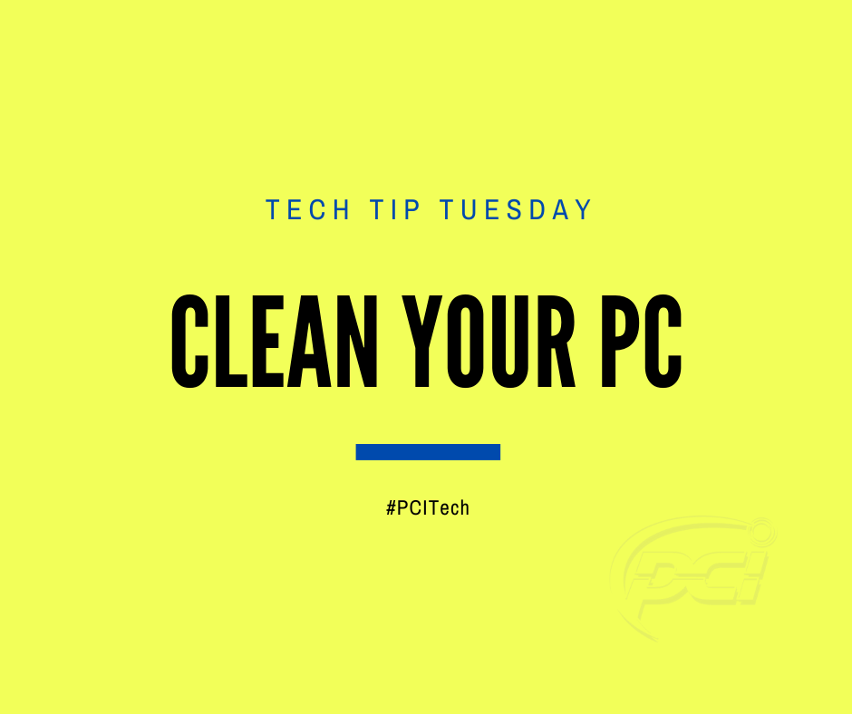 PCITech's tweet image. Spring is here – time to clean! Dust in your PC can trap heat and cause performance issues. Clean out fans and air vents with compressed air and a microfiber rag to keep your workstation in top condition! #PCITech #techtip #westchester #smallbiz #smallbusiness #businessowner #ny