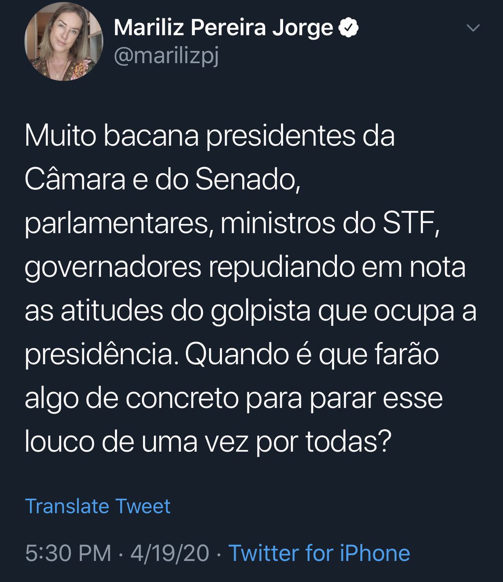 anapaulahenkel's tweet photo. Uma jornalista chamando um presidente legitimamente eleito de golpista e pedindo que o derrubem. Depois aparecem chorando “ain, pq a imprensa está sendo atacada, pipipi, popopó...”. Se isso aqui for “imprensa” ou “jornalismo”, eu sou um unicórnio. https://t.co/uWJhzcWrLk