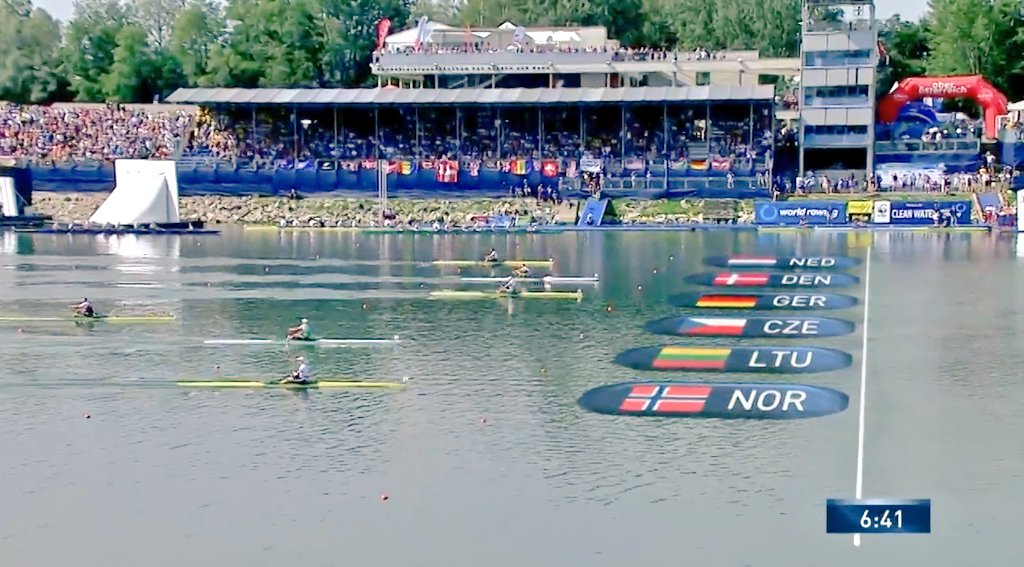 We have been doing some research for some episodes coming up and have found ourselves watching the 2019 Men's Single final in Linz yet again. Maybe the greatest scull race of all time? 🤔