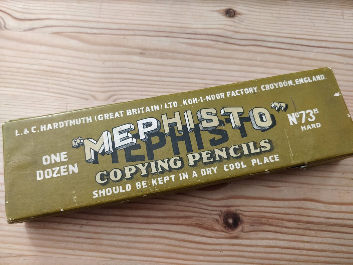 First, the box, and what I was actually looking for: Mephisto pencil boxes are *lovely* and come in all sorts of variations