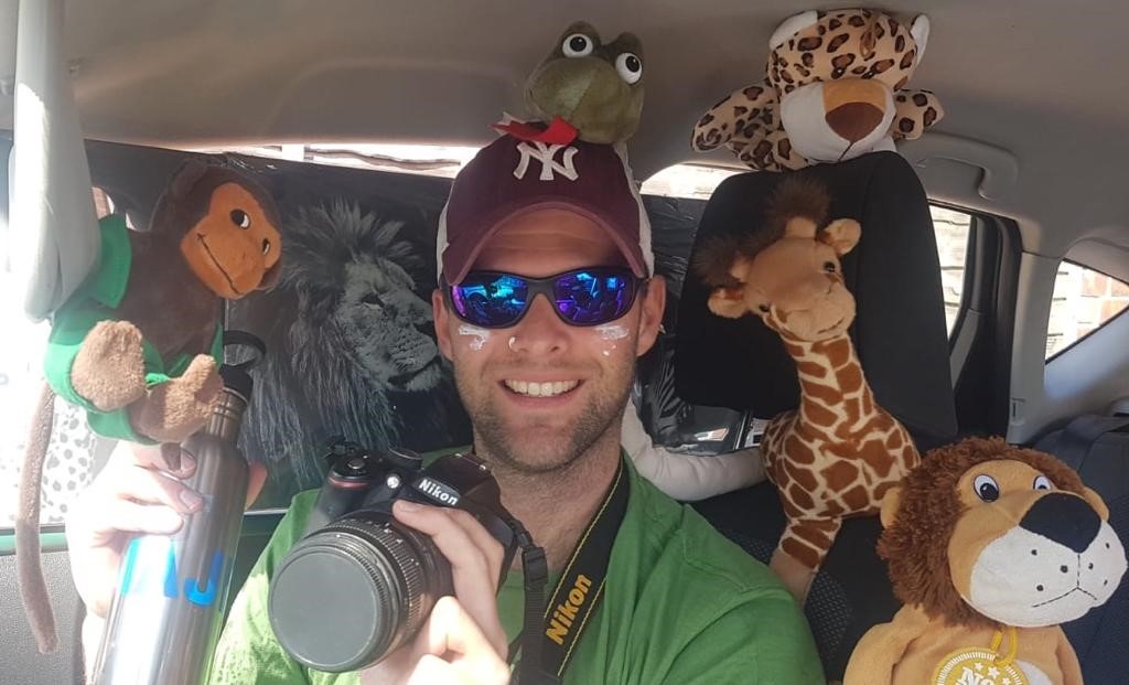 AfricanPride_UK's tweet photo. We had a social catch up with our team today all dressed as if on a game drive. We miss being able to talk about the wonderful time clients would be having in Africa. Seb took it one stage further and was in his car with some wildlife #loveafrica #lovesafari #loveourteam https://t.co/zYcGiTh2JY