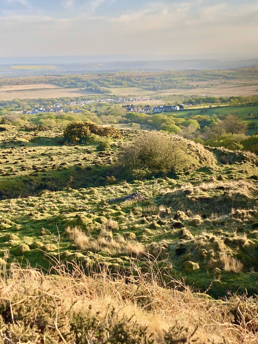 stubo37's tweet photo. Fantastic evening walk across Mynydd-y-Gaer above #HeolYCyw. Views across S. Wales; #HillFort, #Lynfi #Garw &amp; #Ogmore valleys. @GarwValleyOrg @huw4ogmore @BridgendBites @WalksBritain @VisitBridgend @bridgendrambler @LoveTheValleys @ItsYourWales @WalesHistory @RhonddaHeritage https://t.co/IprPReBYnO