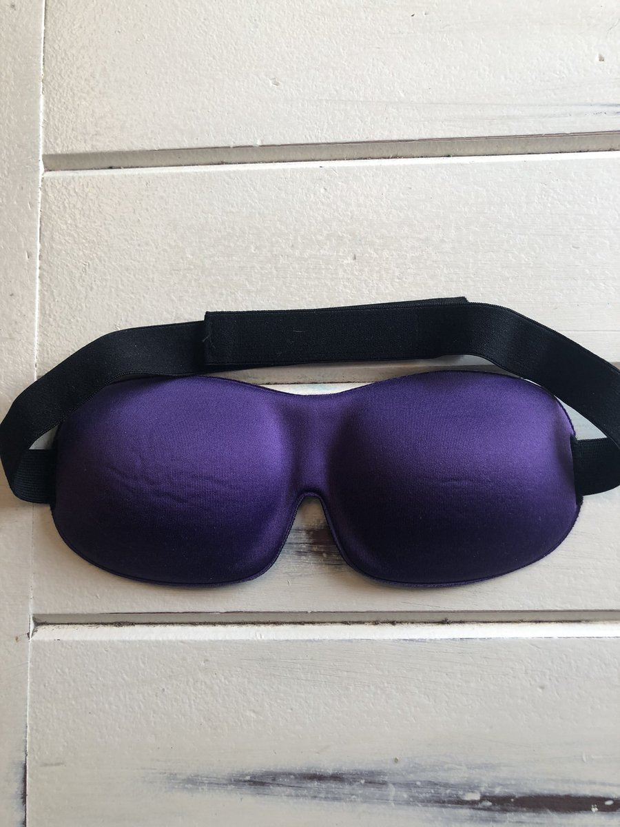 ShelbiRodriguez's tweet photo. I keep buying a bunch of random things I needed but never cared to buy. I bought this new eye mask and it’s amazing! Also my husband calls it a “bra for my face” so there’s that. https://t.co/mAKarAB97A