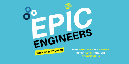 TheHayleyLoren's tweet photo. Engineers around the world are helping in the fight against coronavirus. 👩‍🔬

From 3D printing to designing ventilators, the dedication is inspiring. Epic Engineers is a new weekly series that shines a light on their work. 

Every Wed 👉 https://t.co/jz87DGVf3G

#EpicEngineers https://t.co/8bHJaVL9q5